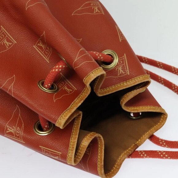 LOUIS VUITTON LV CUP Saint Tropez Shoulder Bag Red M80026 LV Auth BD1921 - Picture 7 of 16